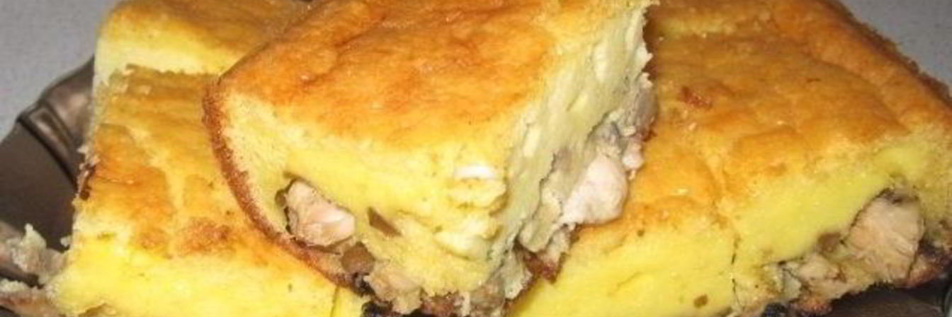 Рецепт Пирога с грибами и курицей