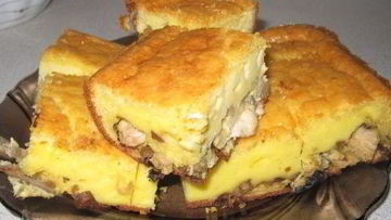 Рецепт Пирога с грибами и курицей