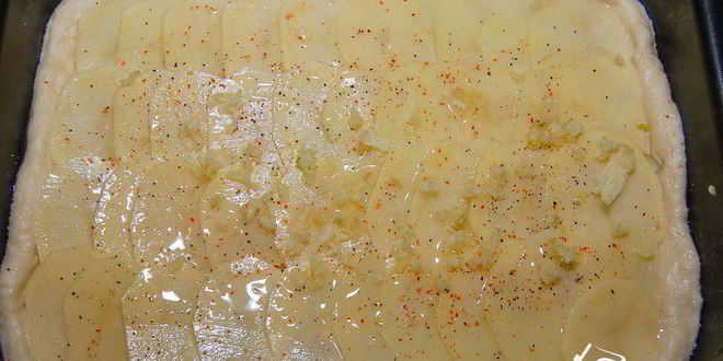 Рецепт пирога с картофелем и луком