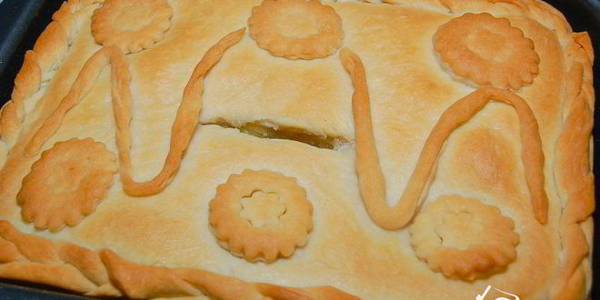 Рецепт пирога с картофелем и луком