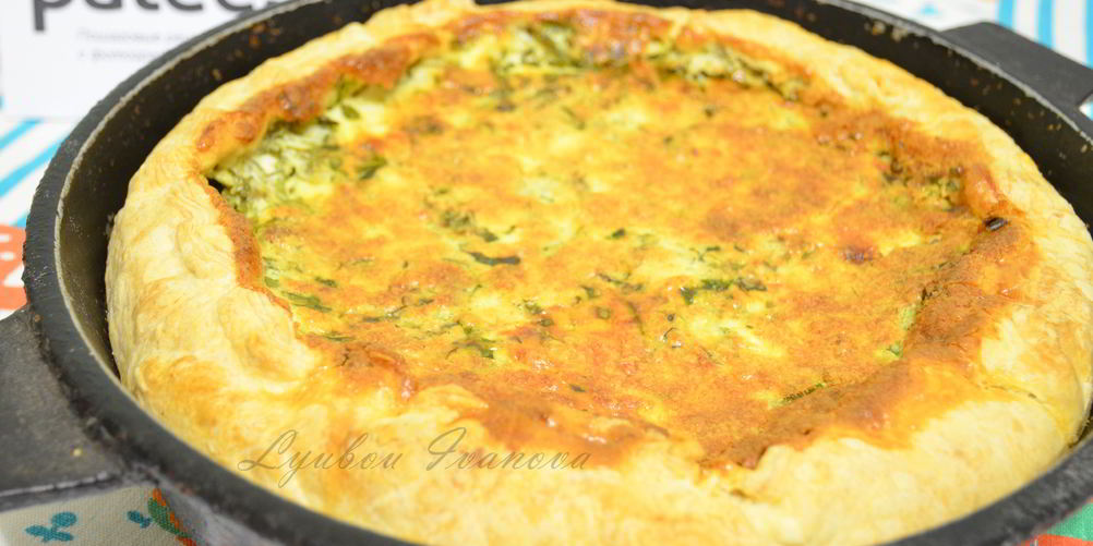 Как приготовить пирог с зеленью и творогом