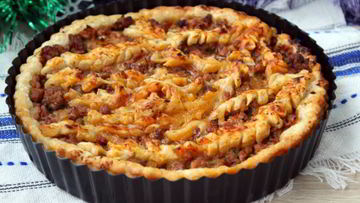 Рецепт Праздничного мясного пирога