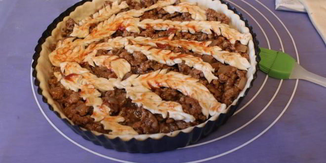 Рецепт праздничного мясного пирога