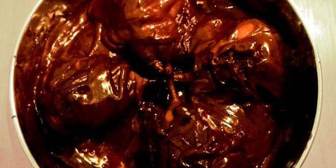 Рецепт шоколадного пирога с грушами в вине и винным сиропом