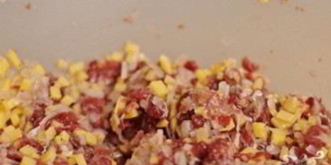 Рецепт слоеного пирога с мясом и картошкой