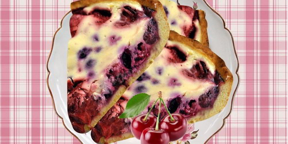 Как приготовить сметанный пирог с замороженными ягодами вишни