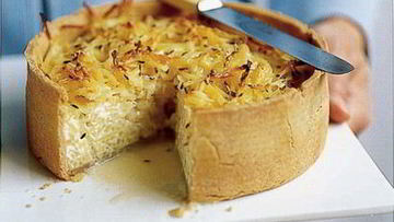 Рецепт Сырного пирога с картофелем и тмином