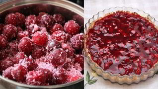 Рецепт Творожно-вишневого пирог