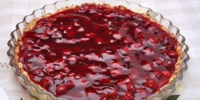 Рецепт творожно-вишневого пирог