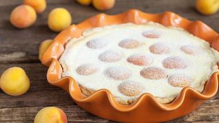 Рецепт Творожного пирога с абрикосами