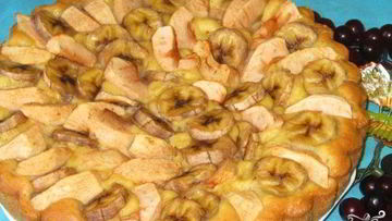 Рецепт Яблочно-бананового пирог