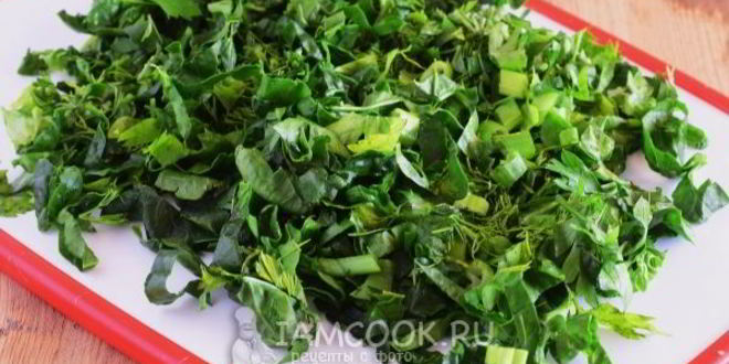 Рецепт кутабов с зеленью