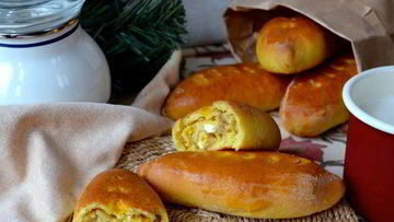 Рецепт Пирожков духовых с тунцом