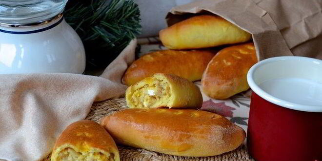 Рецепт пирожков духовых с тунцом