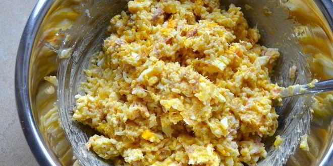 Рецепт пирожков духовых с тунцом