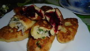 Рецепт Пирожков из картофеля, жаренные в масле