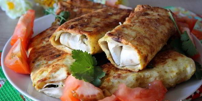 Рецепт пирожков из лаваша с зеленым луком и яйцом