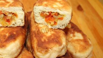 Рецепт Пирожков из теста без дрожжей на сковороде