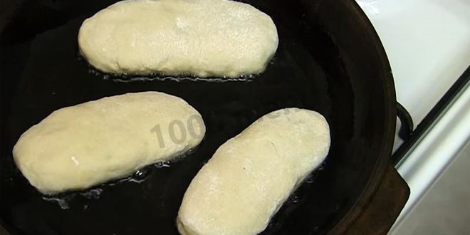 Рецепт пирожков из теста без дрожжей на сковороде