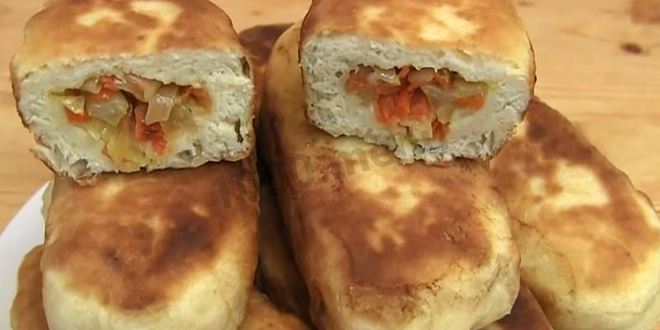 Рецепт пирожков из теста без дрожжей на сковороде