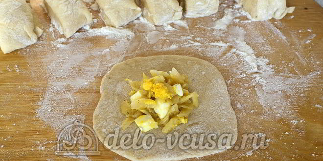 Рецепт пирожков с капустой и яйцом в духовке