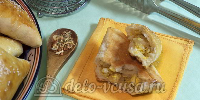 Рецепт пирожков с капустой и яйцом в духовке