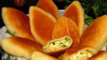 Рецепт Пирожков с рисом и яйцом