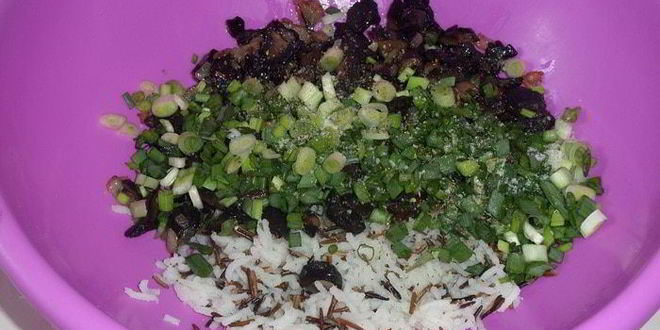 Рецепт постных пирожков с рисом и грибами