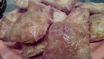 Рецепт Слоеных пирожков с семгой