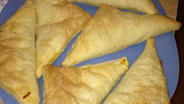 Рецепт Слоеных пирожков с тыквой и репчатым луком
