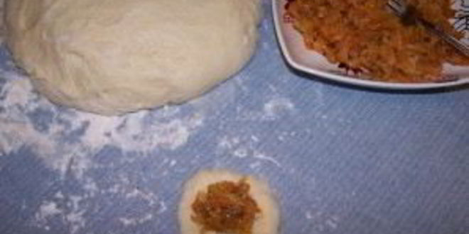 Рецепт жареных пирожков с капустой