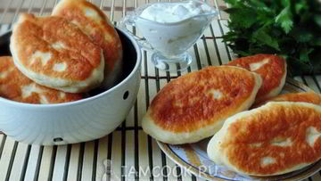 Рецепт Жареных пирожков с мясом и грибами