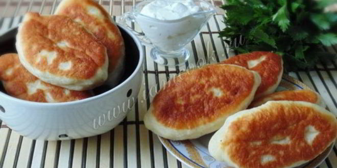 Рецепт жареных пирожков с мясом и грибами