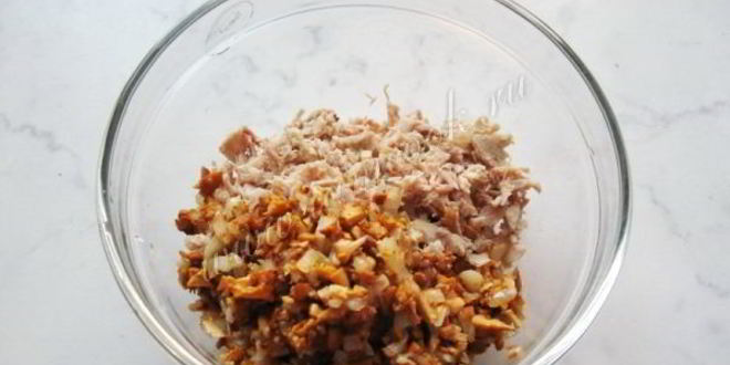 Рецепт жареных пирожков с мясом и грибами