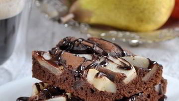 Рецепт Брауни с грушей