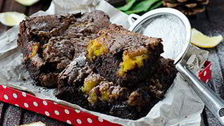 Рецепт Брауни с лимонным курдом