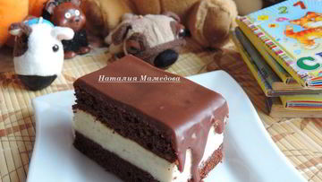 Рецепт Детского шоколадного пирожного Киндер