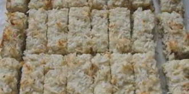 Рецепт кокосовых пирожных с орехами