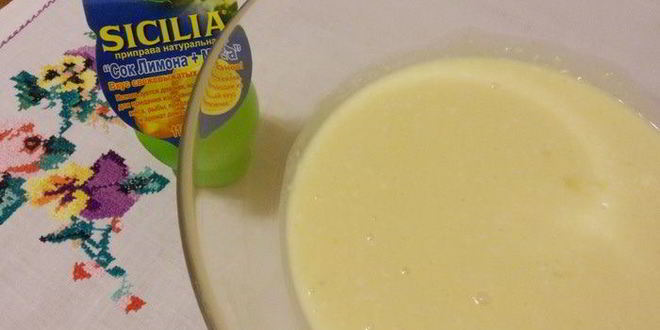 Рецепт лимонно-мятного пирожное