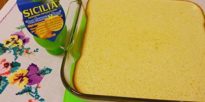 Рецепт лимонно-мятного пирожное