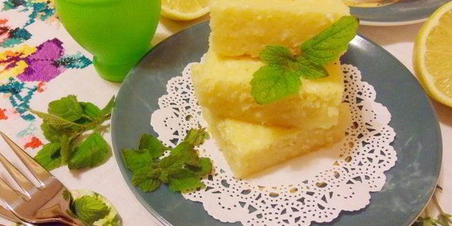Рецепт лимонно-мятного пирожное