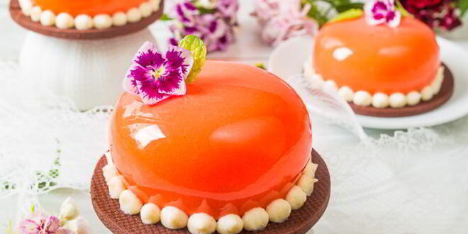 Рецепт муссового пирожного с шоколадом и маракуйей