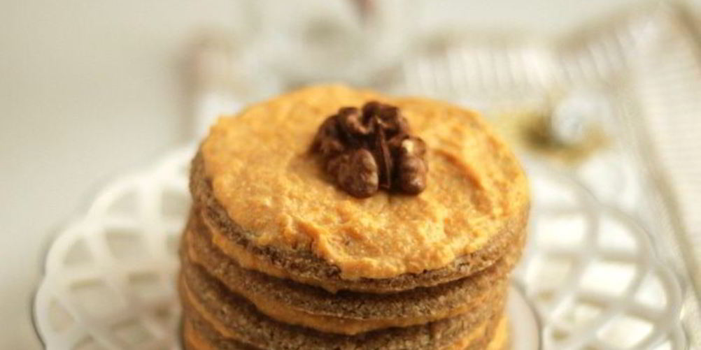 Как приготовить песочное пирожное с тыквенным кремом