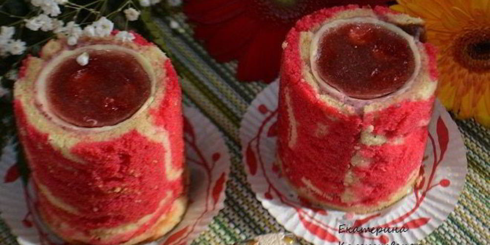 Как приготовить пирожное клубничный рассвет