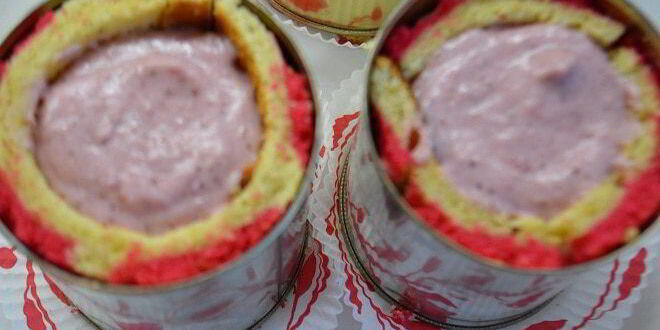 Рецепт пирожного клубничный рассвет