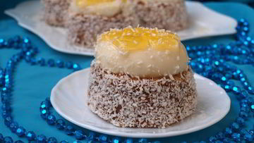 Рецепт Пирожного Цветы под снегом