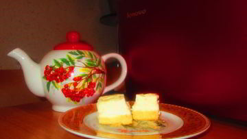 Рецепт Пирожного творожного из песочного теста