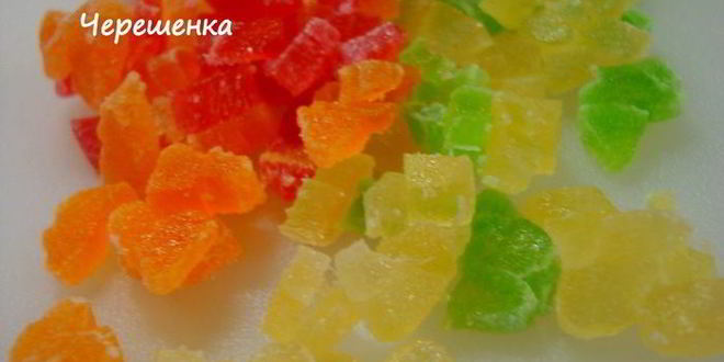 Рецепт пирожных кабачково-тропический рай