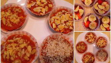 Рецепт Сыроедных пирожных Клубничка