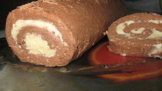 Рецепт Творожного пирожного-рулета без выпечки